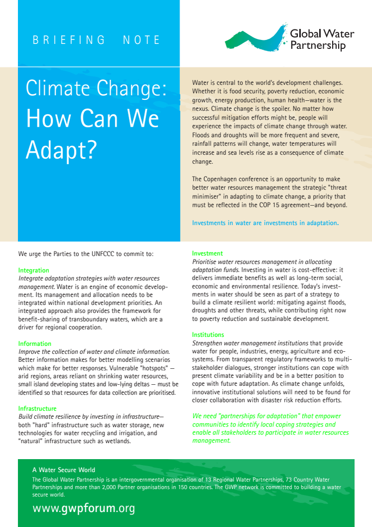 Climate Change: How Can We Adapt?