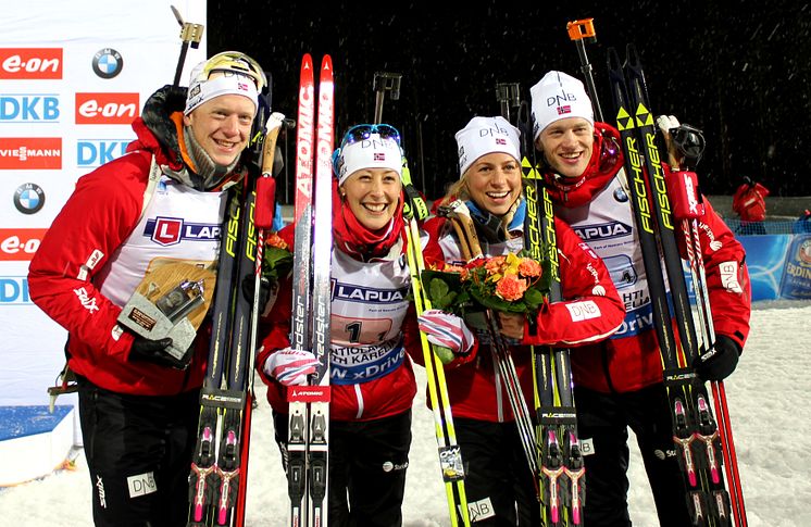 Mixed stafett, det norske bronselaget, VM Kontiolahti 2015