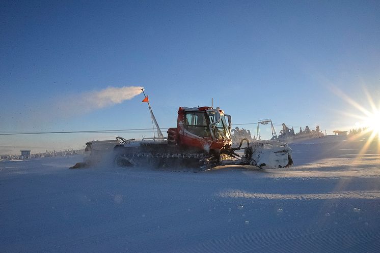 Förberedelser Sälen pistmaskin 23 nov