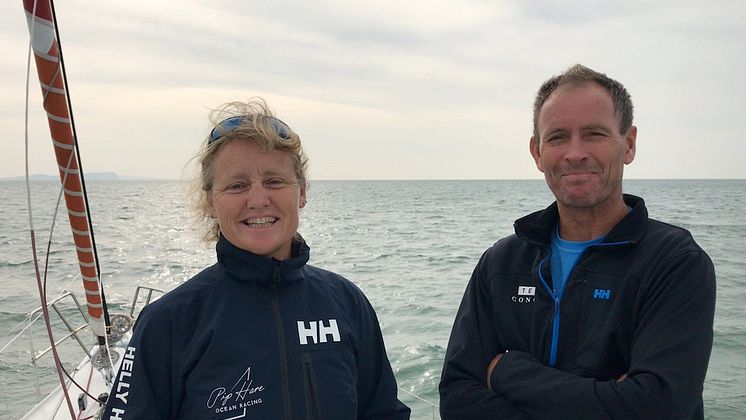 Pip and Paul on the 2019 Rolex Fastnet Race