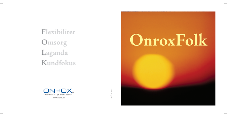 OnroxFolk – Alltid när det gäller elektronik