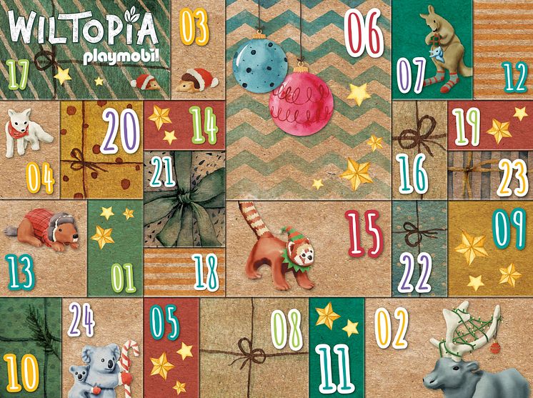 Wiltopia - DIY Adventskalender Tierische Weltreise (71006) von PLAYMOBIL