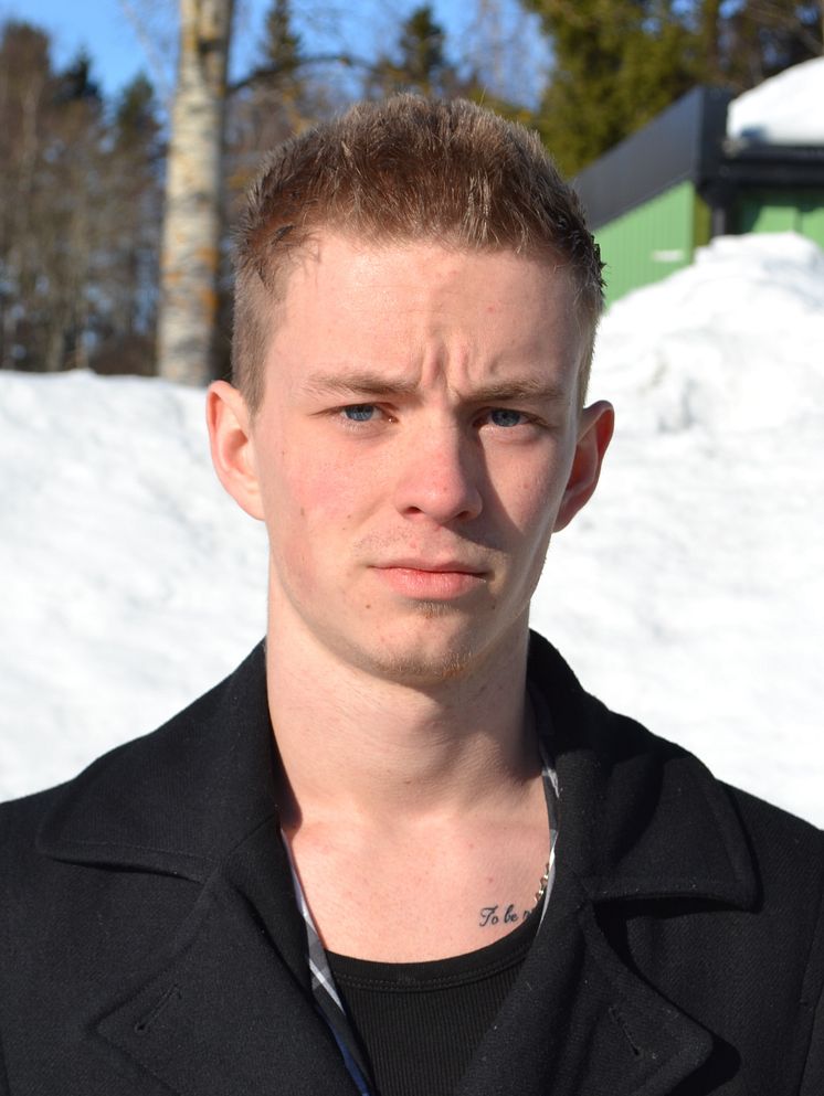 Jonas Westin, Hudiksvall, finalist i "SM för unga plåtslagare 2013".