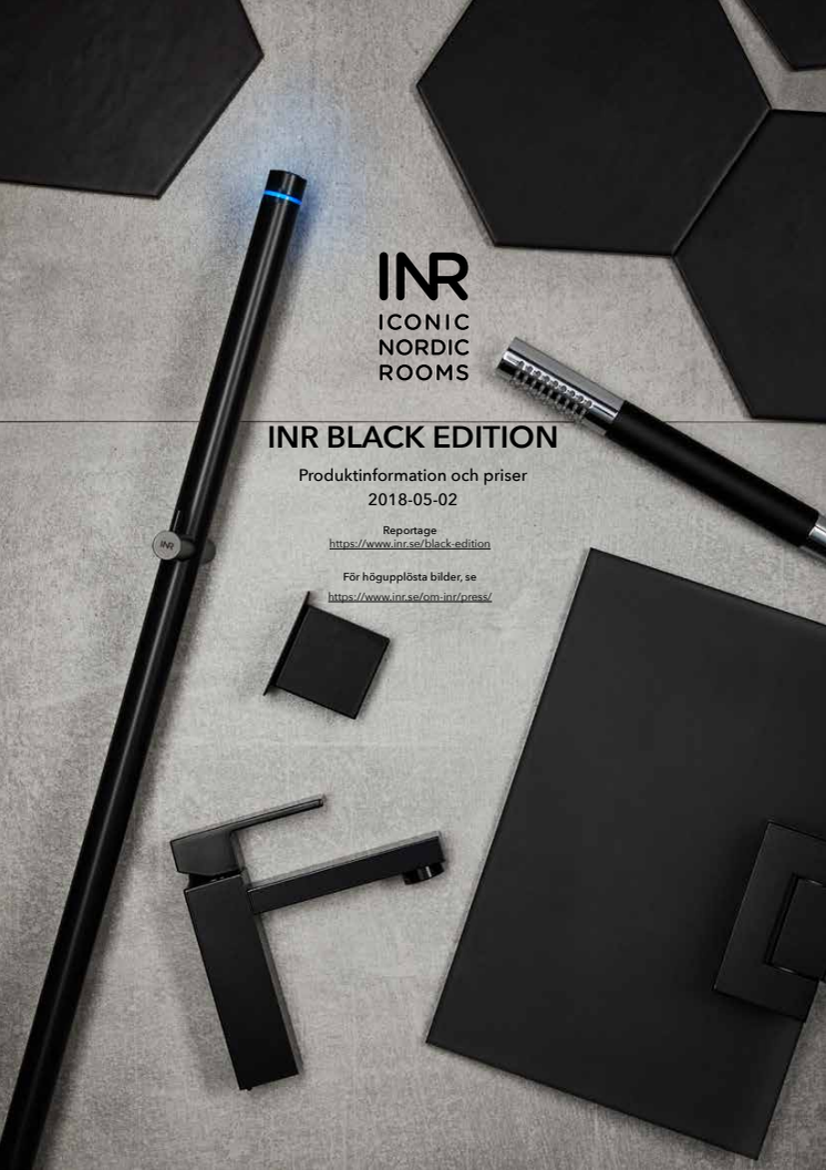 Följ den svarta tråden i badrummet med INR Black Edition!
