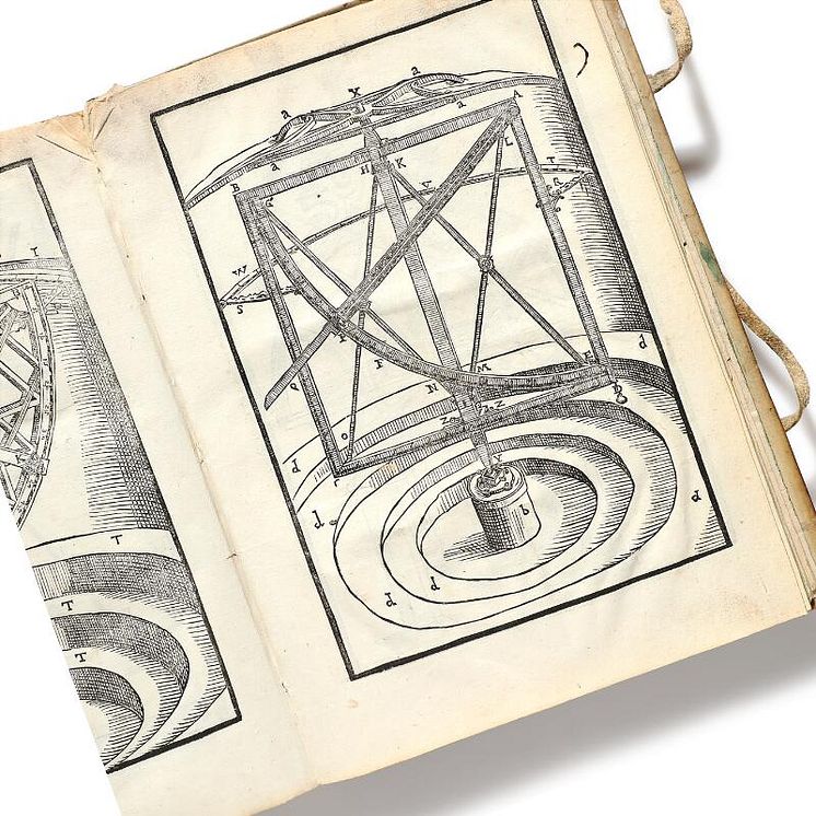 Tycho Brahes, Icones instrumentorum, 1596. Træsnit