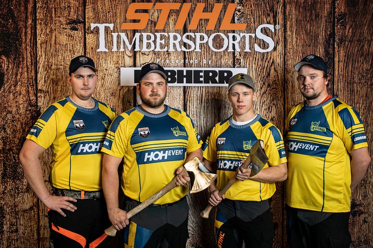 Svenska landslaget i Timbersports VM 2018