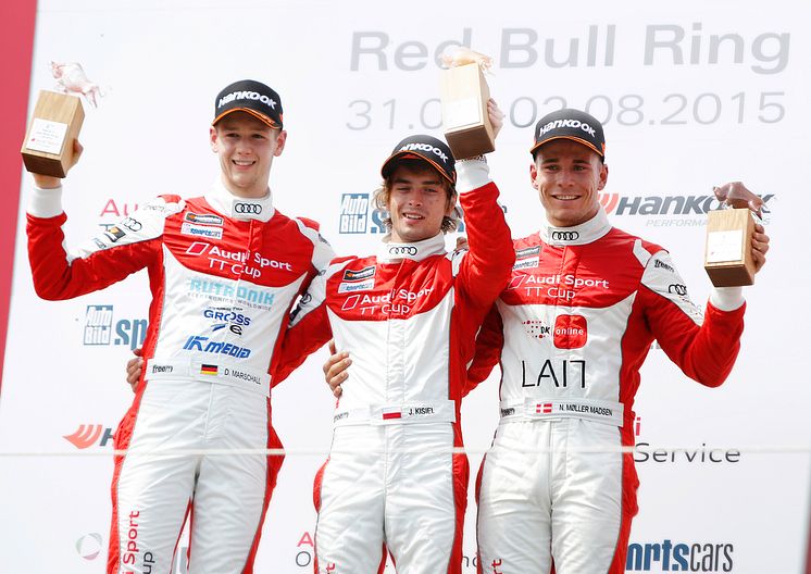 Audi Sport TT Cup - Dennis Marschall (D), Jan Kisiel (PL), Nicolaj Møller Madsen (DK)