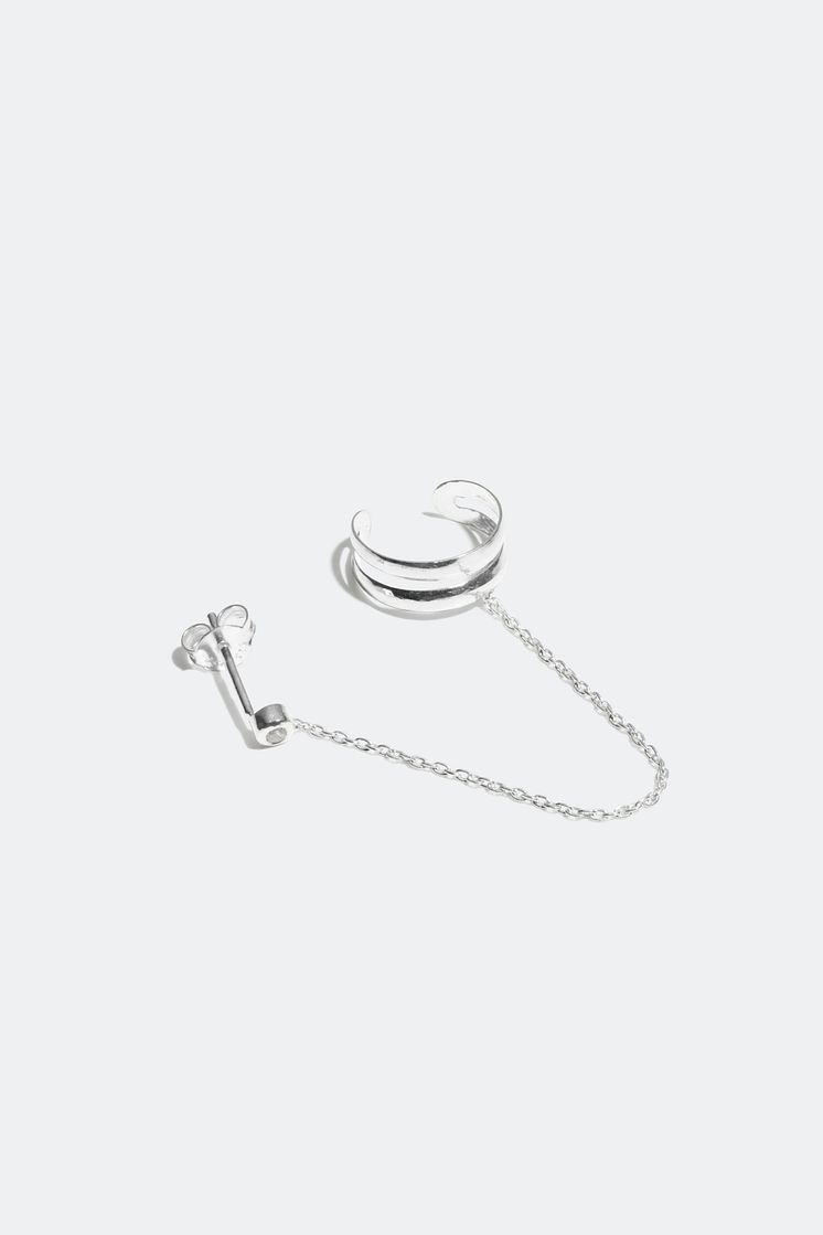 Earcuff with stud earring - 199 kr