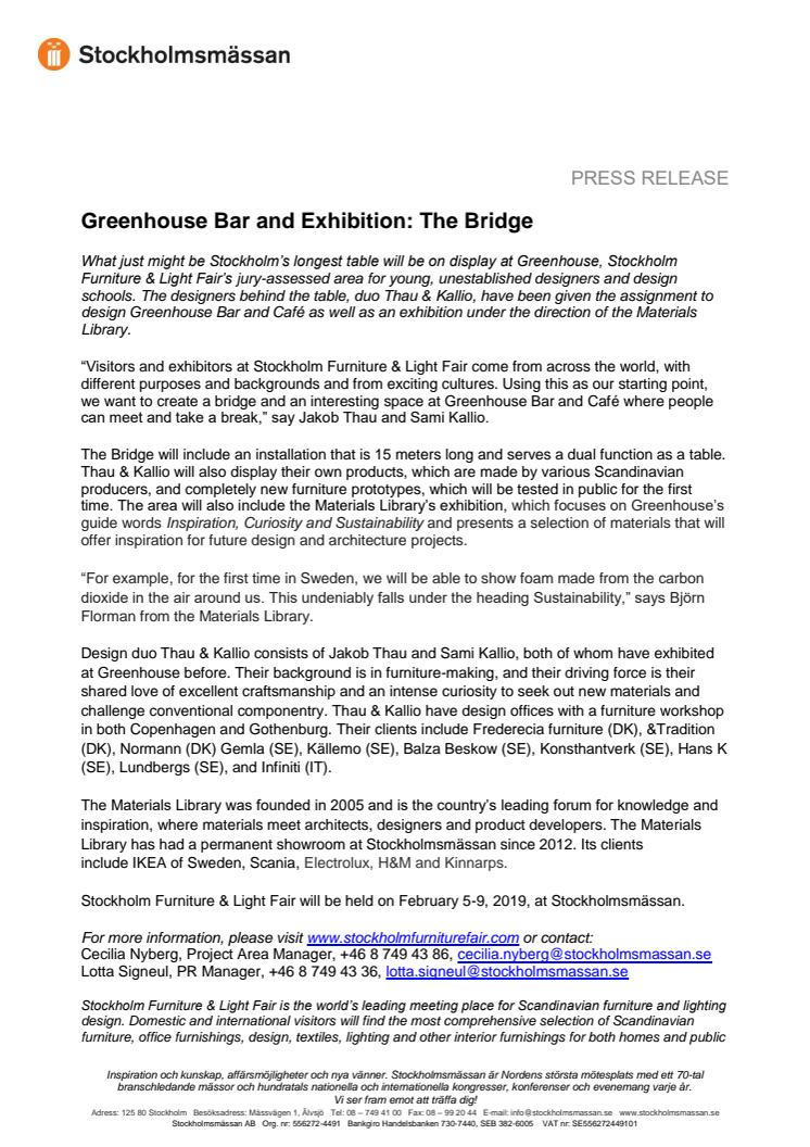 Greenhouse Bar and Exhibition: The Bridge