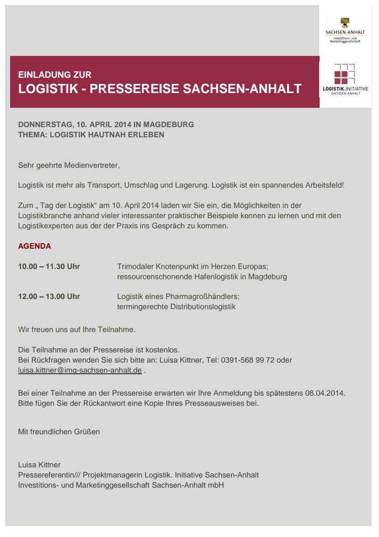 Wir nehmen Sie mit auf eine Logistikreise.