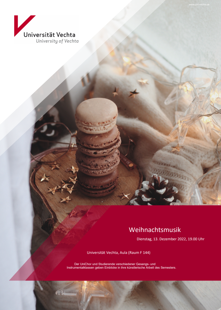 Weihnachtsmusik | Studienfach Musik der Universität Vechta gibt Konzert