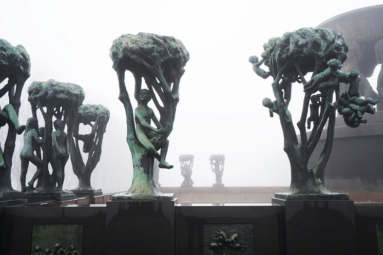 The Vigeland Park The Fountain Tree groups