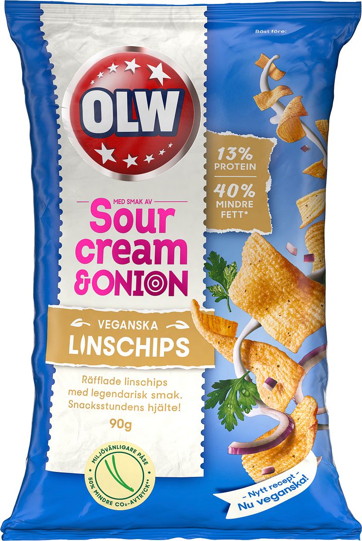 Linschips Sourcream med plastsigill