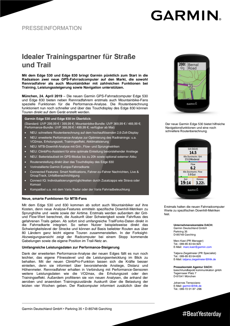 Idealer Trainingspartner für Straße und Trail