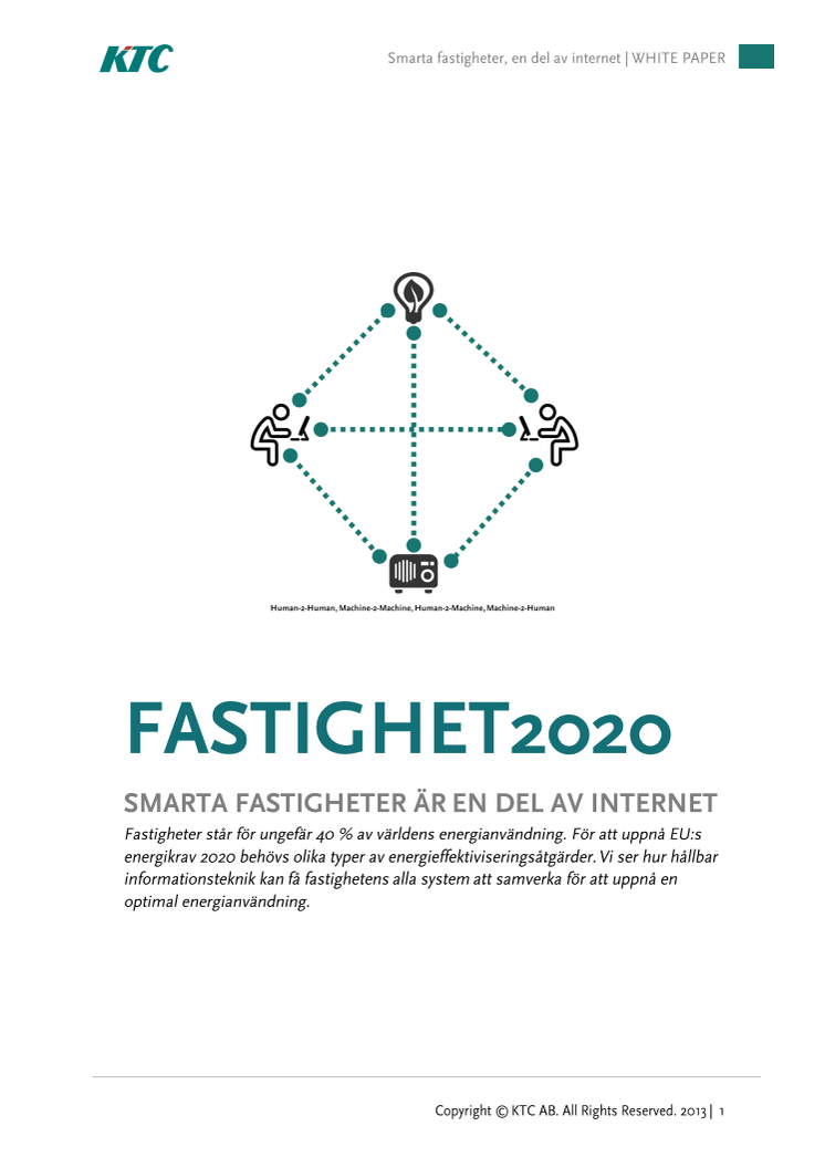 KTC White paper Smarta fastigheter en del av internet