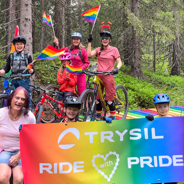Verdens første Pride sykkeltog i Trysil