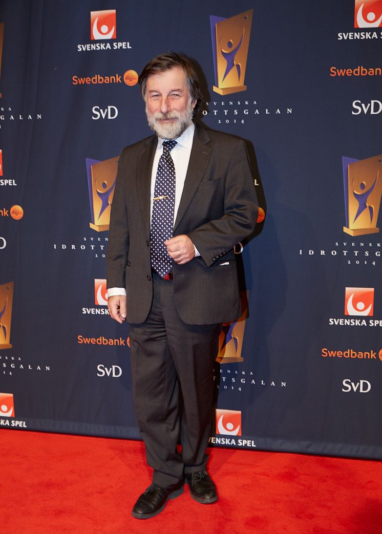 Leif Pagrotsky på röda mattan Svenska Idrottsgalan