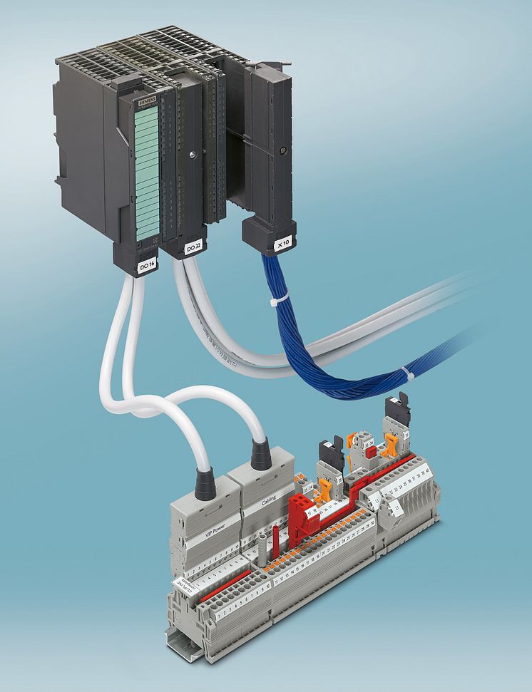 Front adapters for signal and power wiring