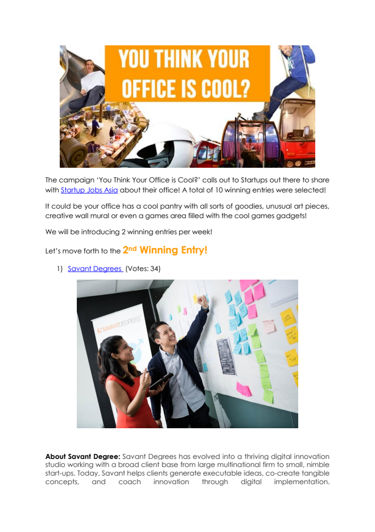 You Think Your Office is Cool - Savant Degrees