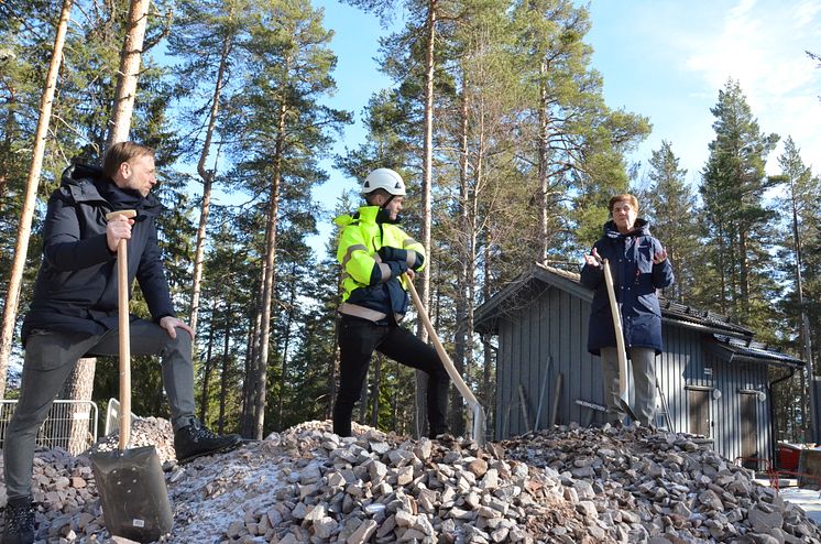 Det symboliska första spadtaget