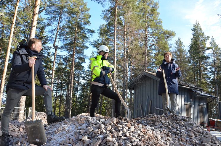 Det symboliska första spadtaget