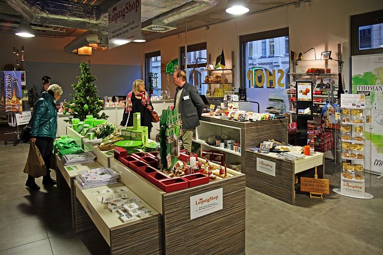 Die Verkaufsfläche des Leipzig Shop in der Nikolaistraße 23