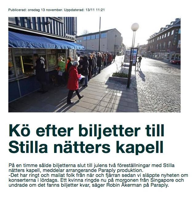 Artikel om biljetter