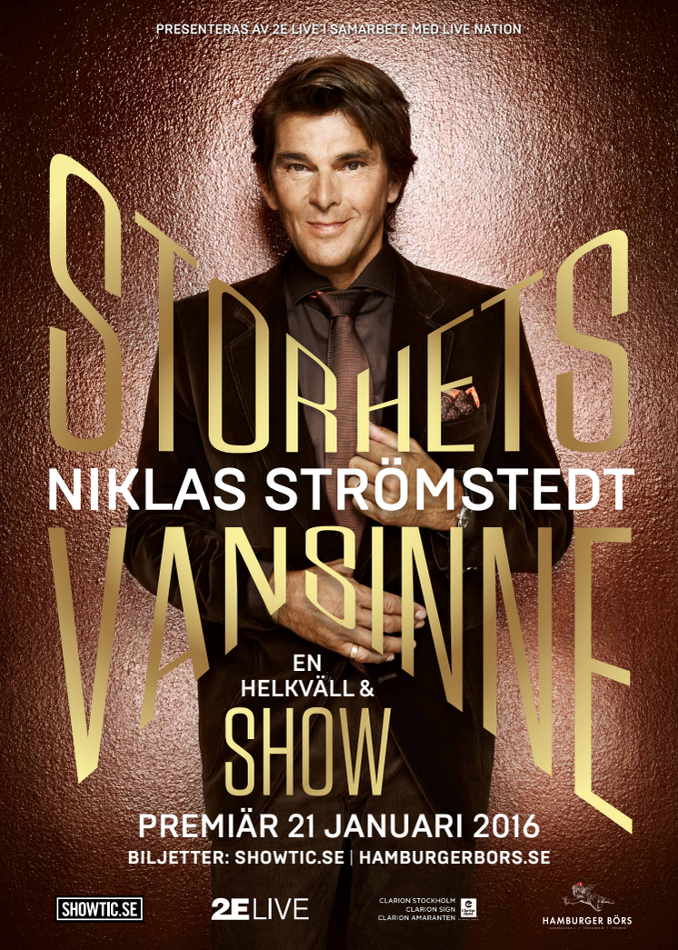 Niklas Strömstedt showposter