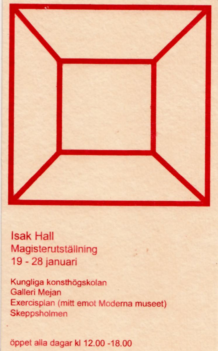 Masterutställningar: Isak Hall och Karl Norin