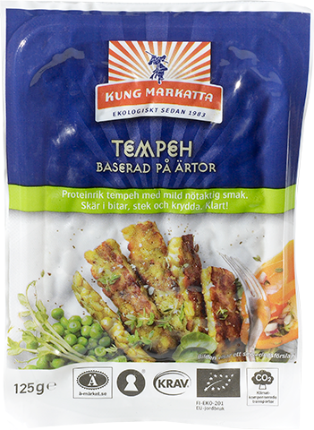 Kung Markatta Tempeh baserad på ärtor