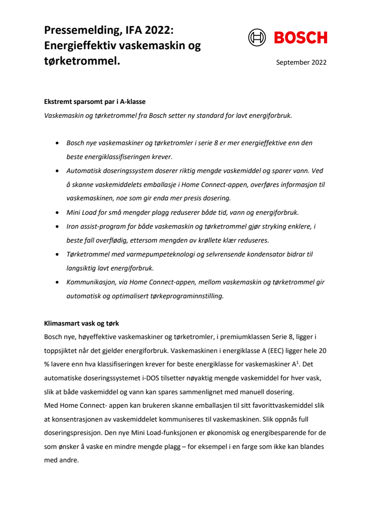 Pressemelding, IFA 2022- Energieffektiv vaskemaskin og tørketrommel_NO.pdf