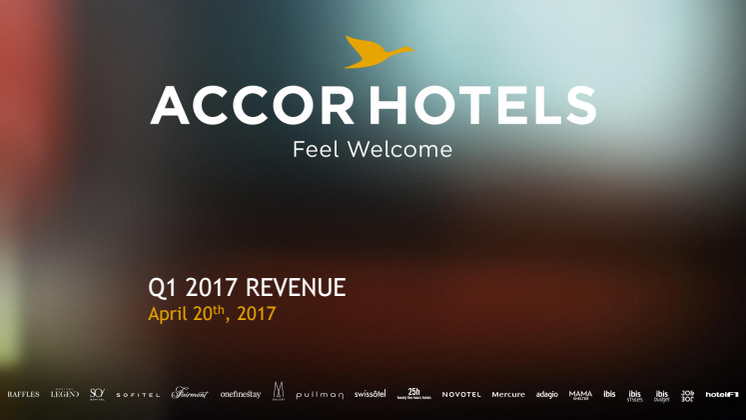 AccorHotels Revenue Q1 2017