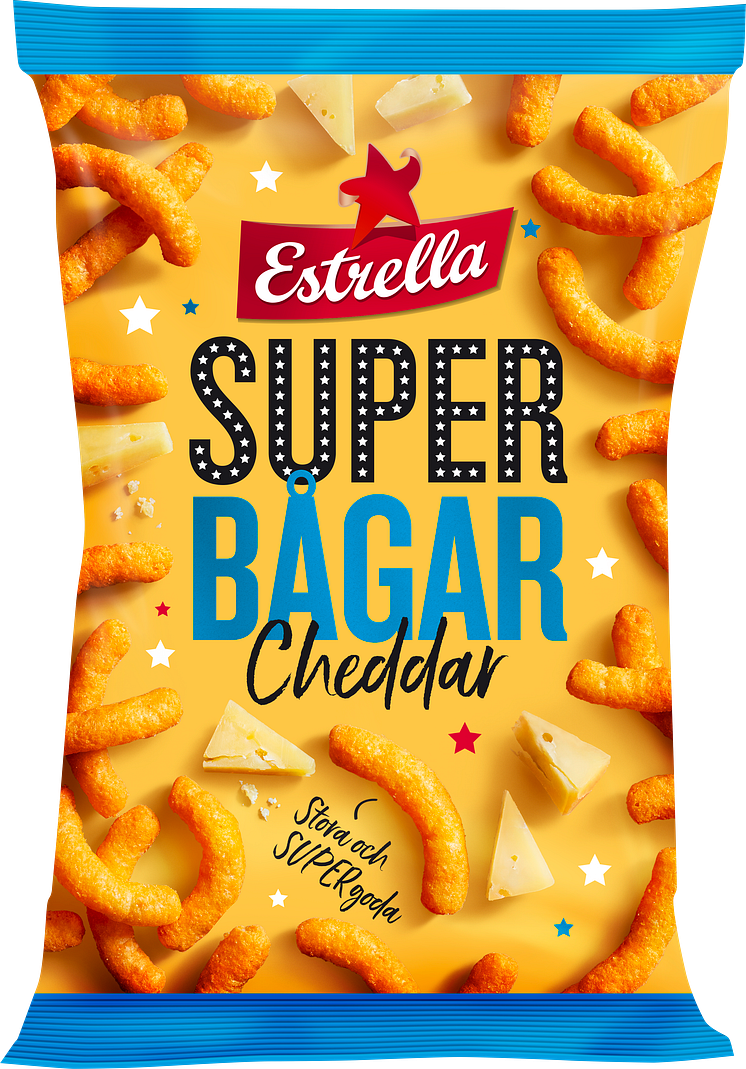 Estrella Superbågar Cheddar förlanseras på Coop 16/12 och i övriga butiker vecka 4, 2020