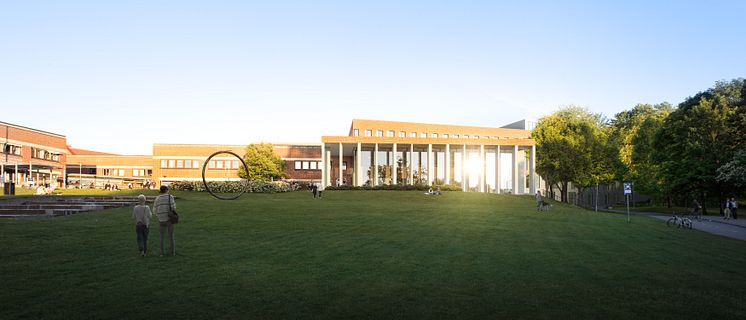 Skiss nya Humanisten (exteriör), Göteborgs universitet