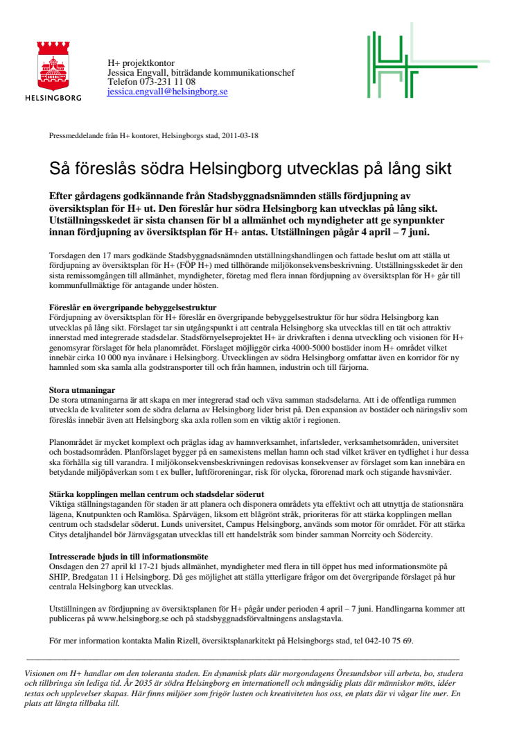 Så föreslås södra Helsingborg utvecklas