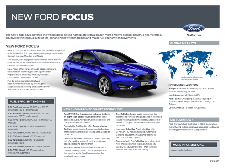 NY FORD FOCUS - SMÅ DETALJER