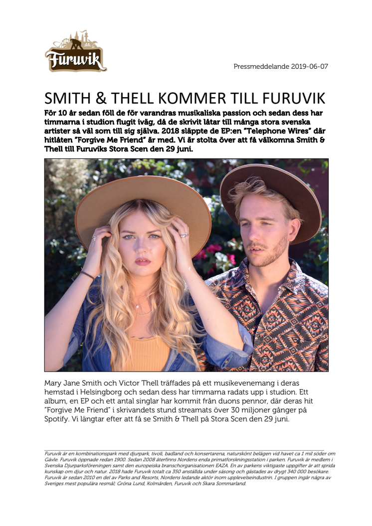 Smith & Thell kommer till Furuvik