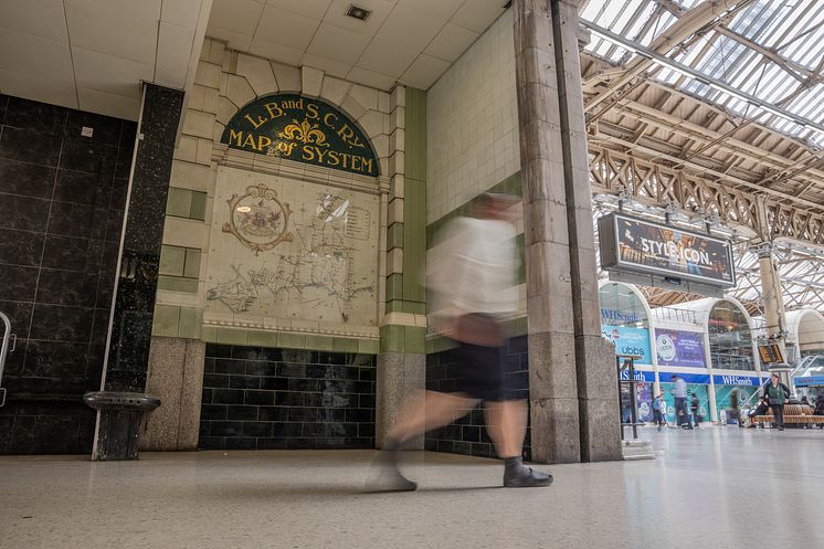 Victoria station’s historic ceramic rail maps restored for generations to come