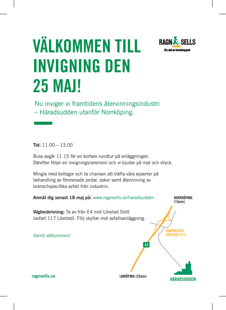 Pressinbjudan till invigning av nya Häradsudden 25 maj