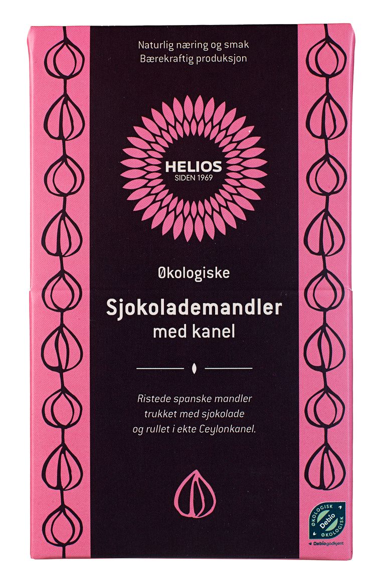 Helios sjokolademandler med kanel økologisk