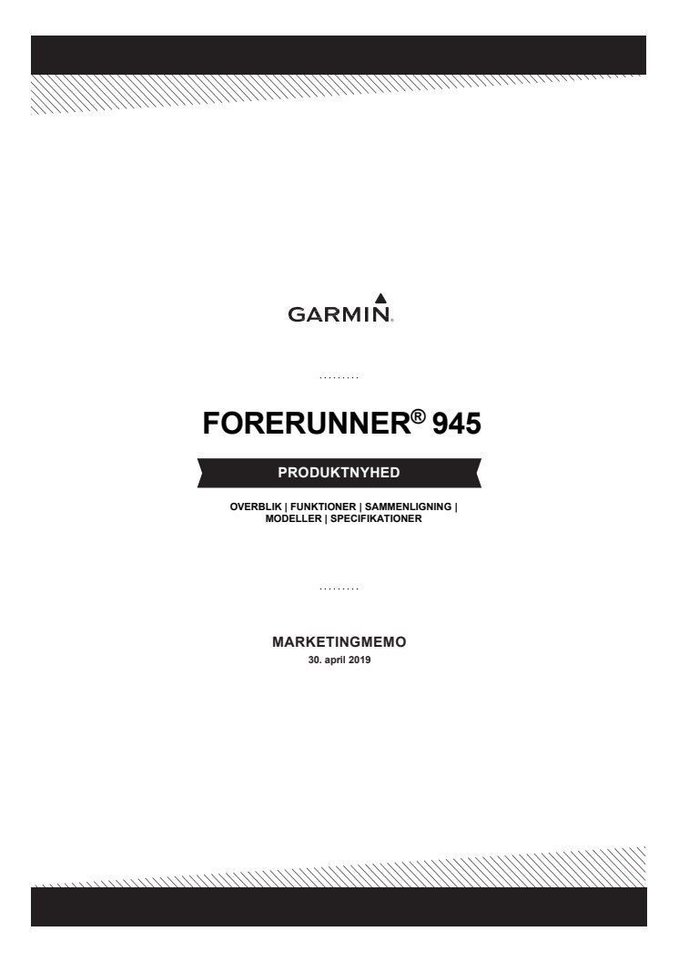 Produkt memo Forerunner 945