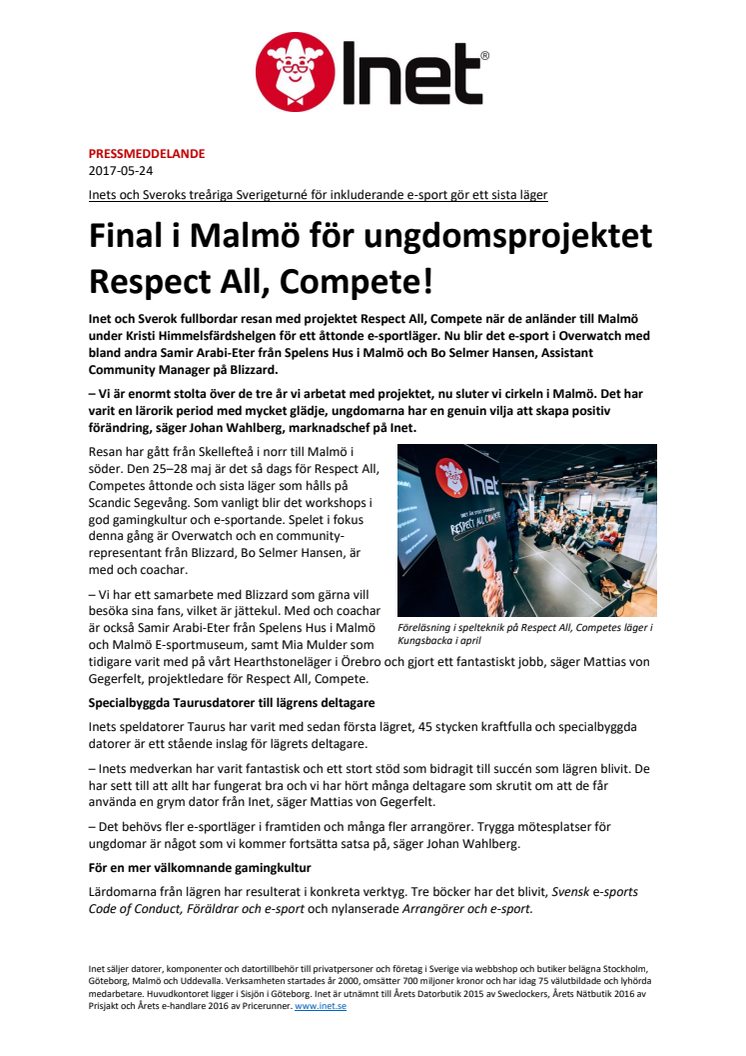 Final i Malmö för ungdomsprojektet Respect All, Compete!