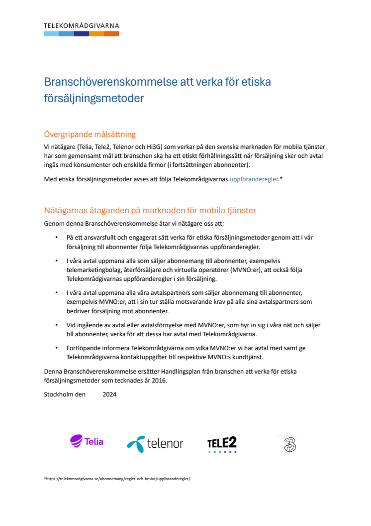 Branschöverenskommelse att verka för etiska försäljningsmetoder.pdf