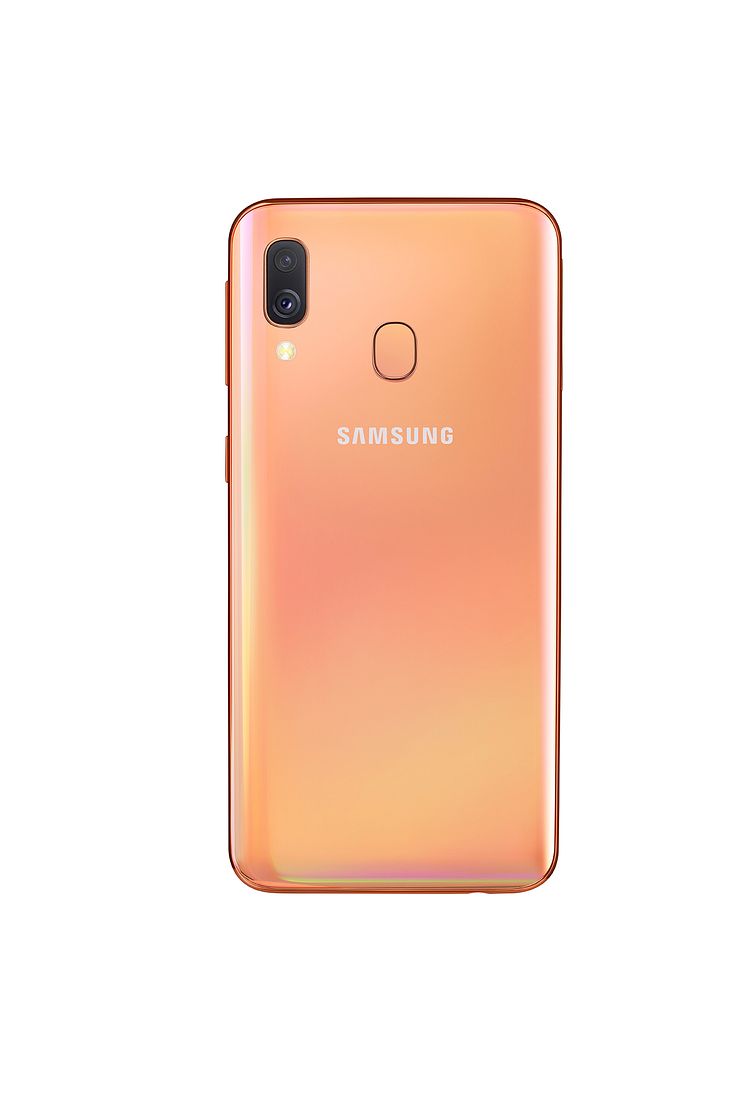 Galaxy A40_coral_back