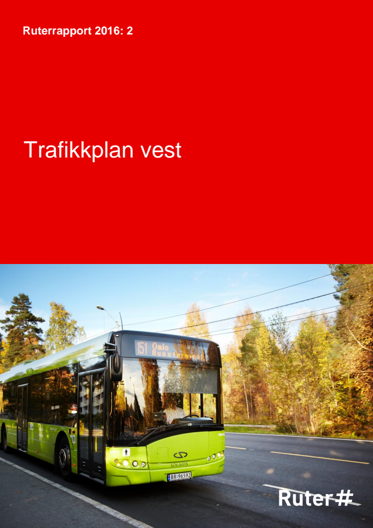 Trafikkplan vest