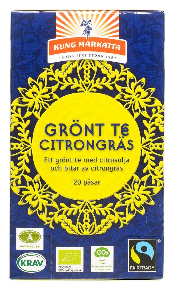 Grönt te Citrongräs Krav Fairtrade Äkta Vara