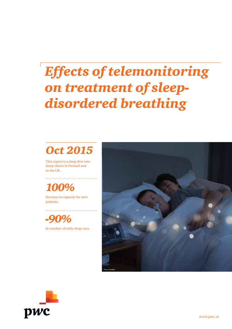 Rapport: Effekter av telemonitorering vid behandling av sömnrelaterad andningsstörning