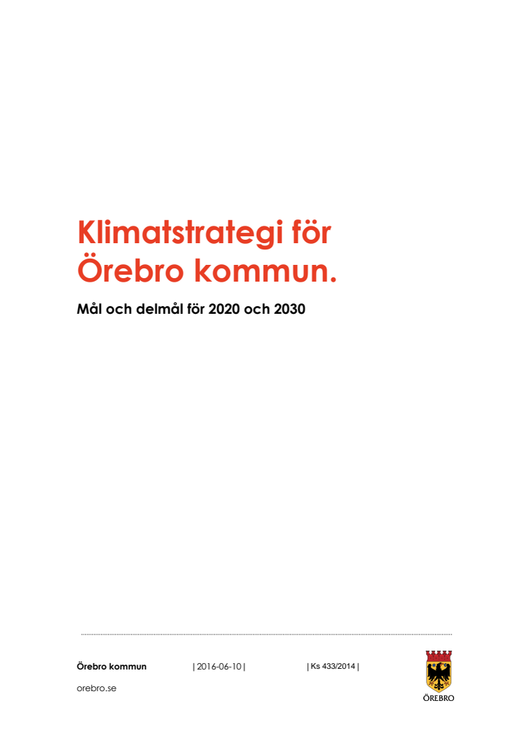 Klimatstrategi Örebro kommun