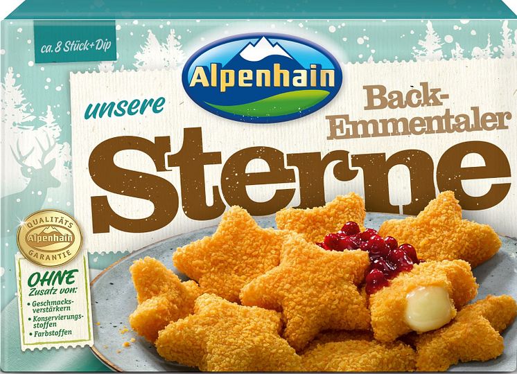 Alpenhain Back-Emmentaler Sterne-geschnitten