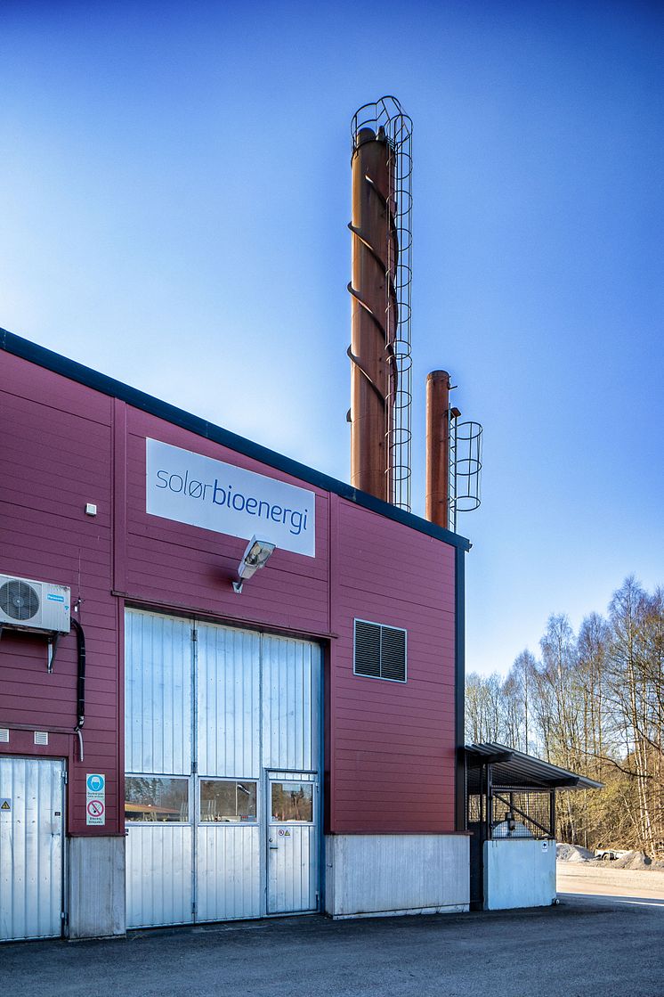 Solör Bioenergis fjärrvärmeanläggning i Lagan.